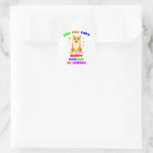 100日の学校：我々との退屈なお祝い ラウンドシール (バッグ)