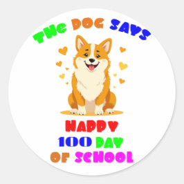 100日の学校：我々との退屈なお祝い ラウンドシール