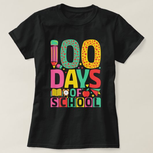 100日の学校 100日の学校時代 Tシャツ (デザイン正面)