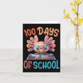 100日の学校Axolotl海100日 カード (黄色い花)