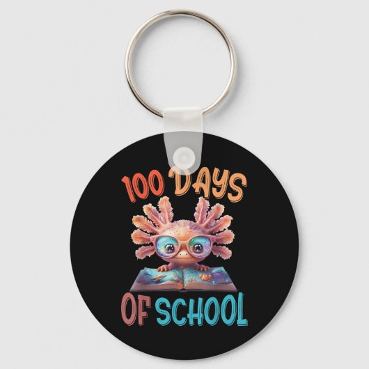 100日の学校Axolotl海100日 キーホルダー (正面)