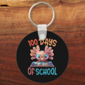 100日の学校Axolotl海100日 キーホルダー (正面)
