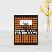 100日の学校Bysketll 100th Day Gift For Boy カード (黄色い花)