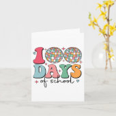 100日の学校Disco幸せ100日目 カード (黄色い花)