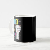 100日の学校No Problem Llama 100th Day Achi コーヒーマグカップ (正面左)
