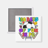 100日の学校Pe先生ジムコーチPhys Te マグネット (正面/裏面)