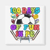 100日の学校Pe先生ジムコーチPhys Te マグネット (正面)