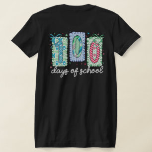 100日の学校PNGサブリメーションデザイン Tシャツ