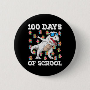 100日の学校Tレックスダビング子供たち100th D 缶バッジ