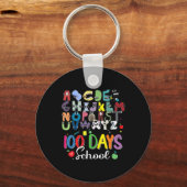 100日の学歴Abcの学費 キーホルダー (正面)