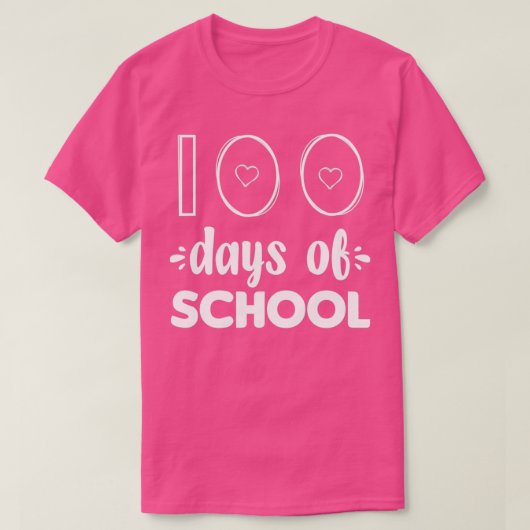 100日の学生と先生 Tシャツ (デザイン正面)