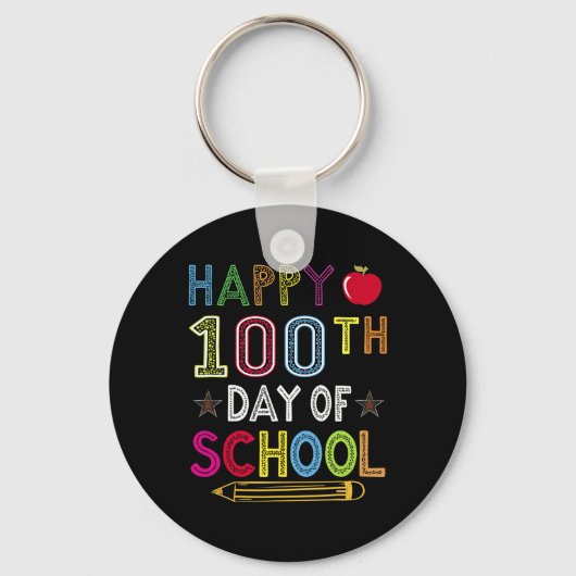 100日の学生のための学校子供の贈り物 キーホルダー (正面)