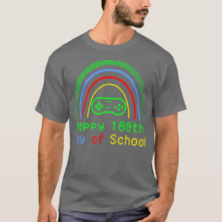 100日の学生先生子供へ学校 Tシャツ