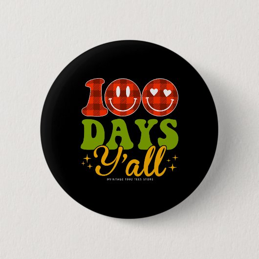 100日の学生先生100日Y'al 缶バッジ (正面)