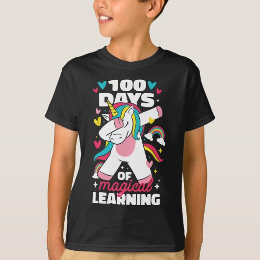100日の学魔法の学校Uの100日目 Tシャツ (正面)