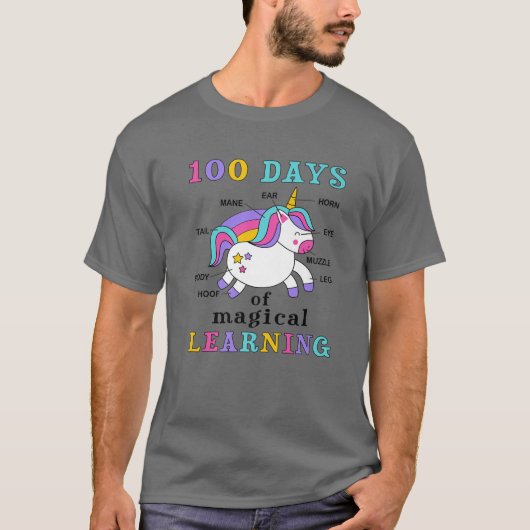 100日の学魔法の学校Uの100日目 Tシャツ (正面)