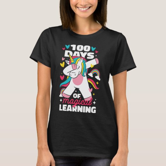 100日の学魔法の学校Uの100日目 Tシャツ (正面)