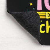 100日の宇宙飛行士と鉛筆おもしろいデザイン マウスパッド (コーナー)