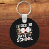 100日の小学生100日目の学校 キーホルダー (正面)