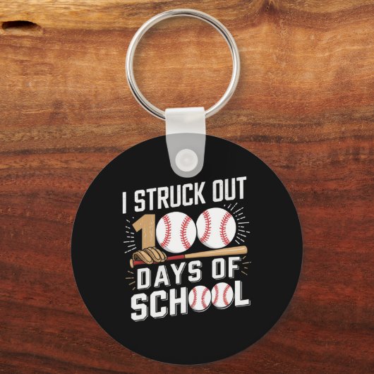 100日の小学生100日目の学校 キーホルダー (正面)