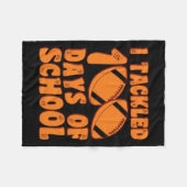 100日の少年に100Dで挑戦 フリースブランケット (正面(横))