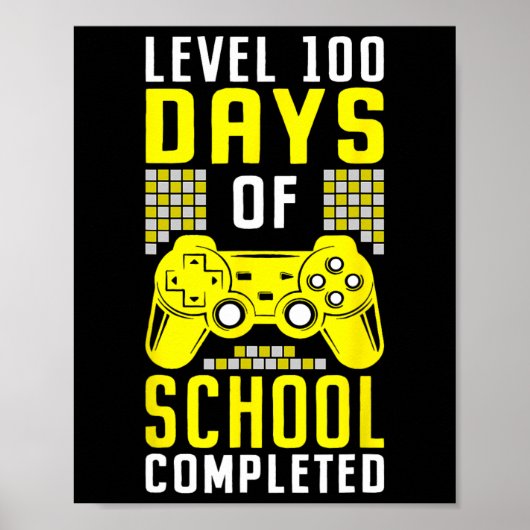 100日の少年レベル完了ゲーマー ポスター (正面)