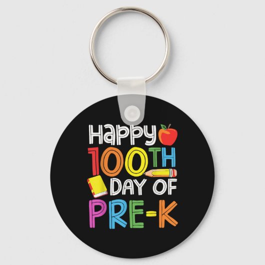 100日の就学前先生キッズ100日の キーホルダー (正面)