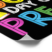 100日の就学前先生キッズ100日の ポスター (角)