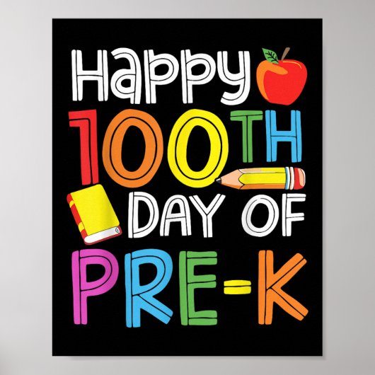 100日の就学前先生キッズ100日の ポスター (正面)