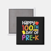 100日の就学前先生キッズ100日の マグネット (正面/裏面)