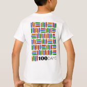 100日の幼稚園を祝うTシャツ Tシャツ (裏面)