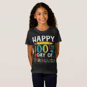100日の幼稚園 – Happy 100th Day Tシャツ (正面フル)