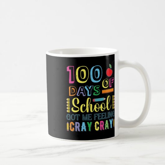 100日の得私の感じCrayおもしろい コーヒーマグカップ (右)