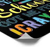 100日の得私の感じCrayおもしろい ポスター (角)