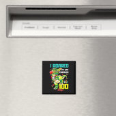 100日の恐竜Tレックスを通じて私の道を開いた マグネット (インサイチュ (食洗機))