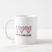 100日の愛情のある学校100日目の学校テアック コーヒーマグカップ (左)