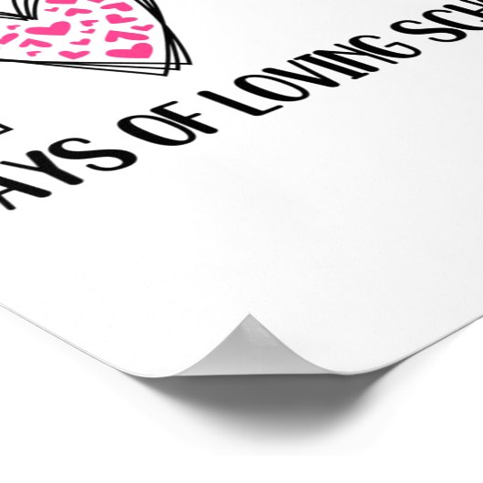 100日の愛情のある学校100日目の学校テアック ポスター (角)