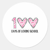 100日の愛情のある学校100日目の学校テアック ラウンドシール (正面)