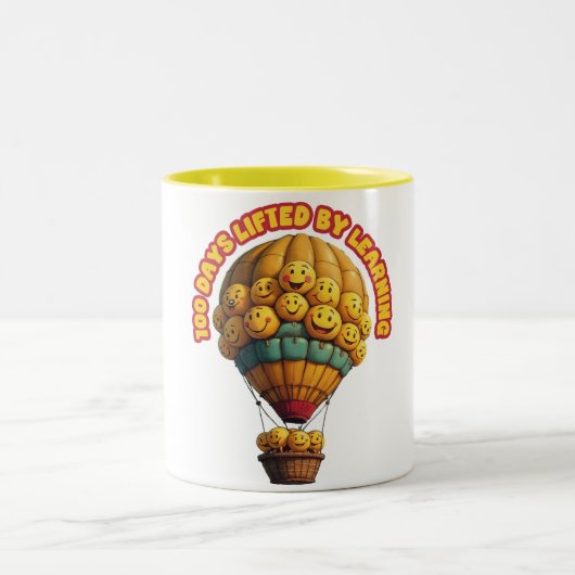 100日の持ち上げ学先 ツートーンマグカップ (中央)