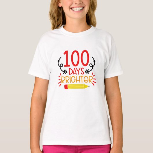 100日の明るい Tシャツ (正面)