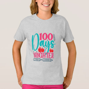 100日の明るい Tシャツ