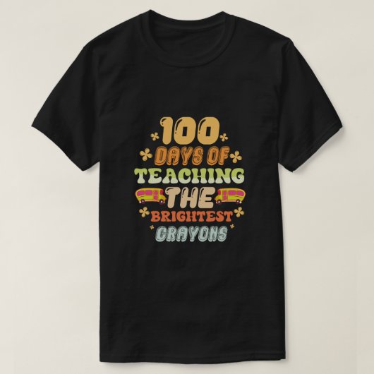 100日の明教えるさのクレヨン Tシャツ (デザイン正面)