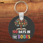 100日の書籍日の先生 キーホルダー (正面)