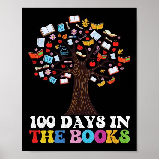 100日の書籍読の日100先生 ポスター (正面)
