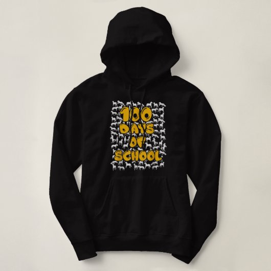 100日の校馬マスタングマスコットTシャツ パーカ (デザイン正面)