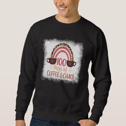 100日の漂白コーヒーチャオ100日目のScho スウェットシャツ (正面)