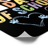 100日の猫ハート100日のスクー ポスター (角)