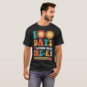 100日の生きる前人生100日目かわいいB Tシャツ (正面フル)