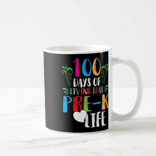 100日の生活のk以前の生活100日schooo コーヒーマグカップ (右)