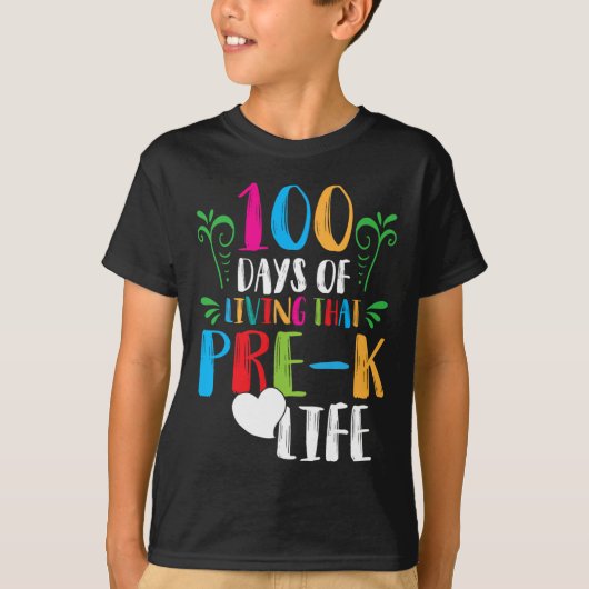 100日の生活のk以前の生活100日schooo tシャツ (正面)